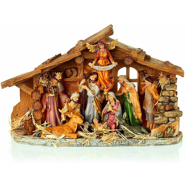 Premier 43cm Porcelain Nativity Scene - DeWaldens Garden Centre