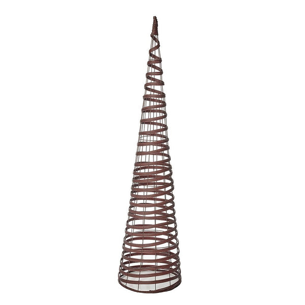 Gardman Brown / Cream Rattan Effect Obelisk 1.5m - DeWaldens Garden Centre