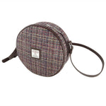 Harris Tweed Bannock Round Bag with Shoulder Strap - DeWaldens Garden Centre