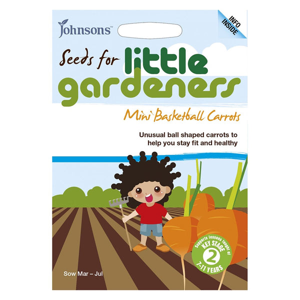Johnsons Mini Basketball Carrots Seeds - DeWaldens Garden Centre