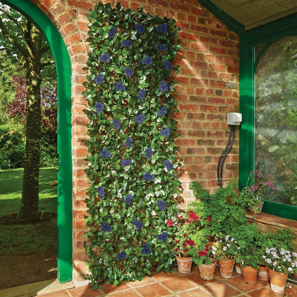 Gardman Expanding Blue Flower Trellis - DeWaldens Garden Centre