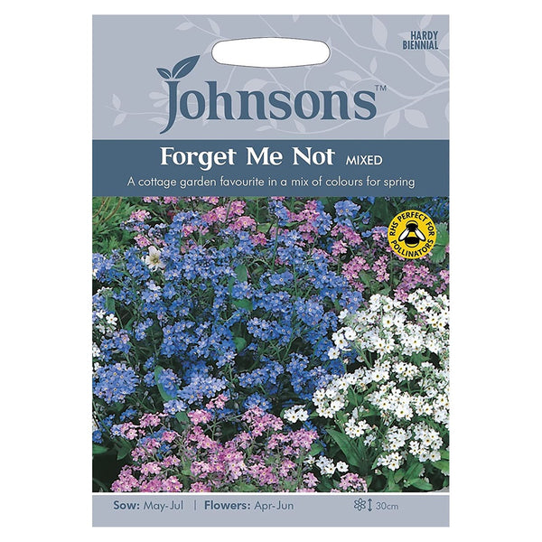 Johnsons Forget Me Not Mixed Seeds - DeWaldens Garden Centre