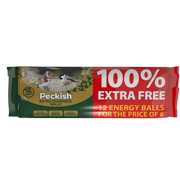 Peckish Extra Goodness Energy Balls 6 + 6 Free - DeWaldens Garden Centre