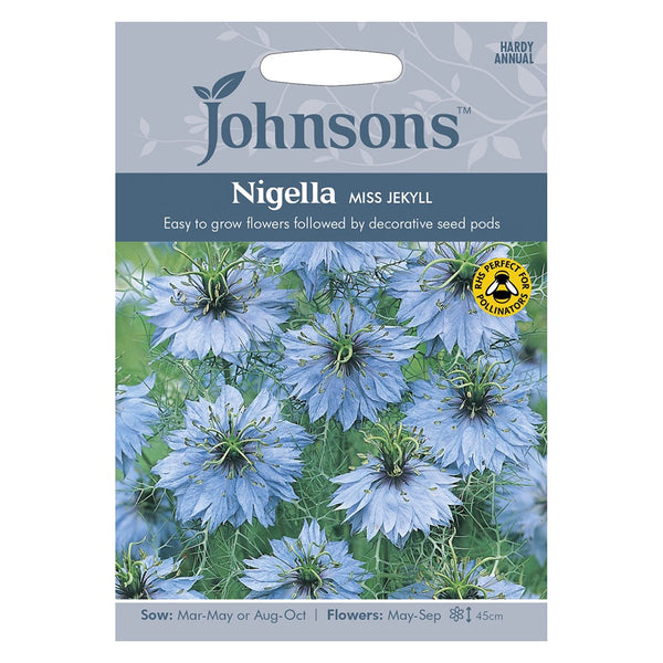 Johnsons Nigella Miss Jekyll Seeds - DeWaldens Garden Centre