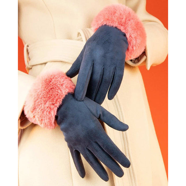 Powder Bettina Faux Suede Gloves - DeWaldens Garden Centre