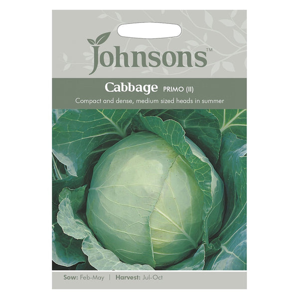 Johnsons Cabbage Primo (II) Seeds - DeWaldens Garden Centre