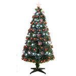 Festive Red / White Fibre Optic Tree (Various Sizes) | 90cm | DeWaldens Garden Centre