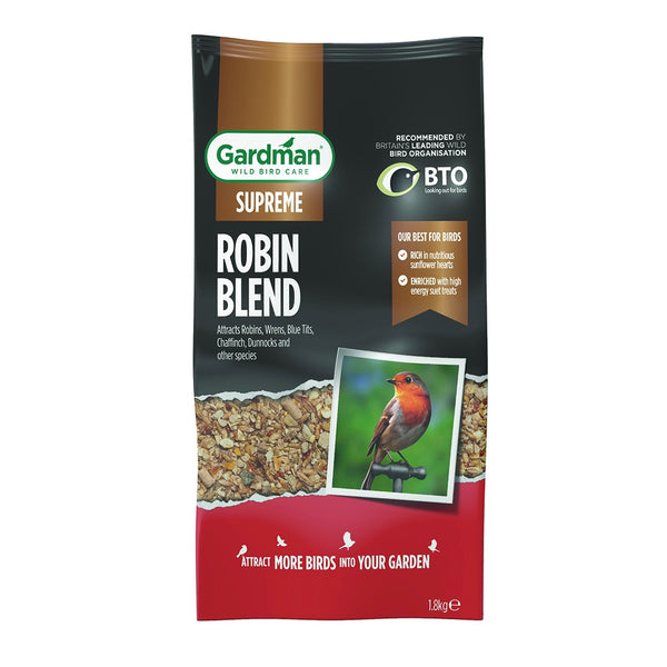 Gardman Supreme Robin Blend 1.8kg - DeWaldens Garden Centre