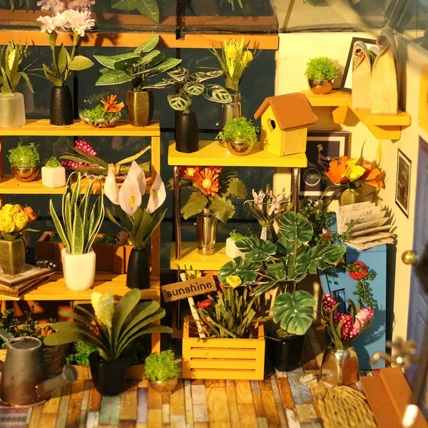 Robotime Miniature DIY Kit - Cathy's Flower House - DeWaldens Garden Centre