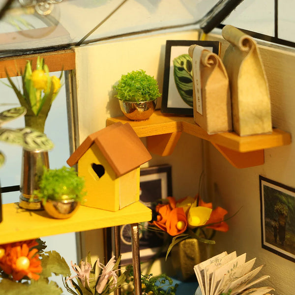 Robotime Miniature DIY Kit - Cathy's Flower House - DeWaldens Garden Centre