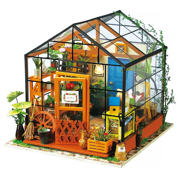 Robotime Miniature DIY Kit - Cathy's Flower House - DeWaldens Garden Centre