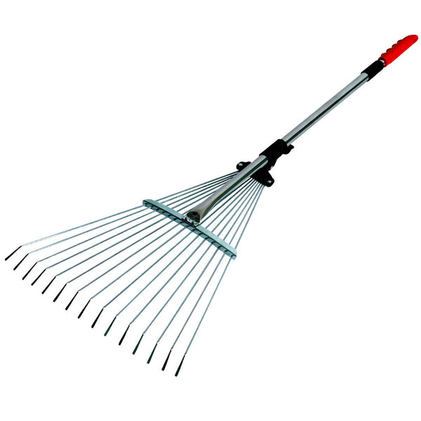 Darlac Expanding Telescopic Rake 15 Tine - DeWaldens Garden Centre