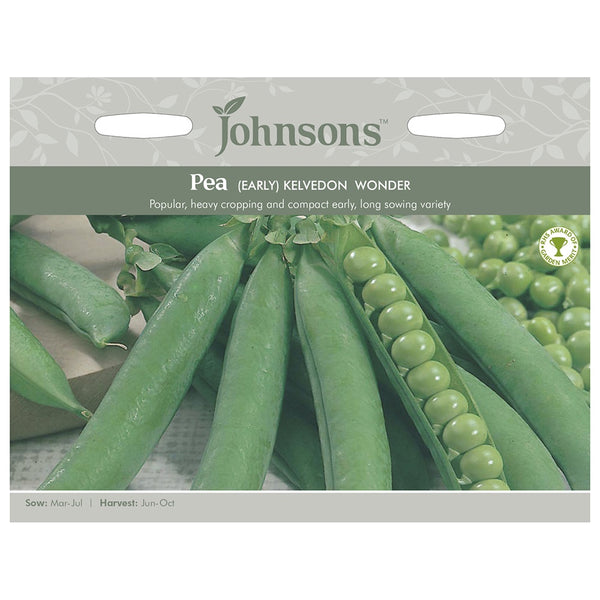 Johnsons Pea Kelvedon Wonder Seeds - DeWaldens Garden Centre