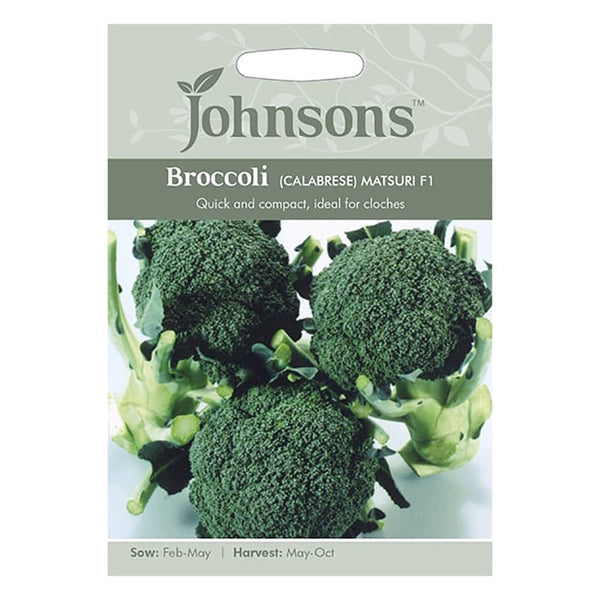 Johnsons Broccoli (Calabrese) Matsuri F1 Seeds - DeWaldens Garden Centre