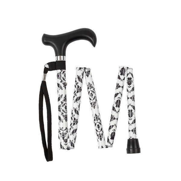 Charles Buyers Folding Adjustable Walking Stick - Handbag Size - DeWaldens Garden Centre