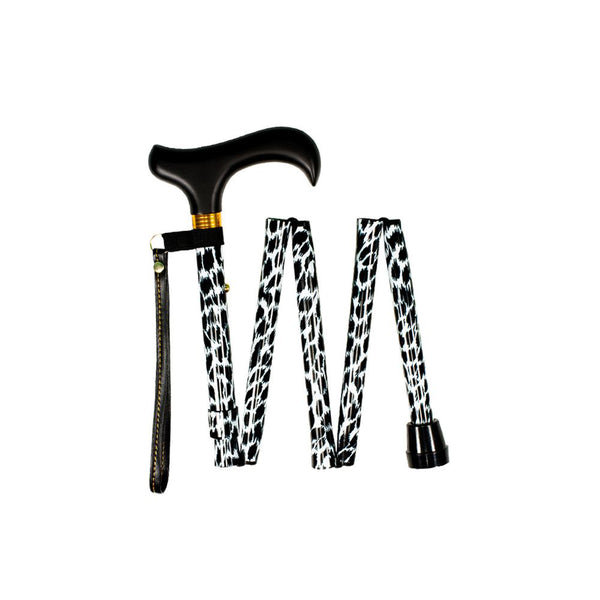 Charles Buyers Folding Adjustable Walking Stick - Handbag Size - DeWaldens Garden Centre