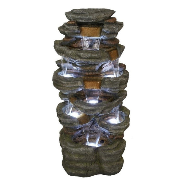 Cramlington Slate Multi-Falls Water Feature - DeWaldens Garden Centre