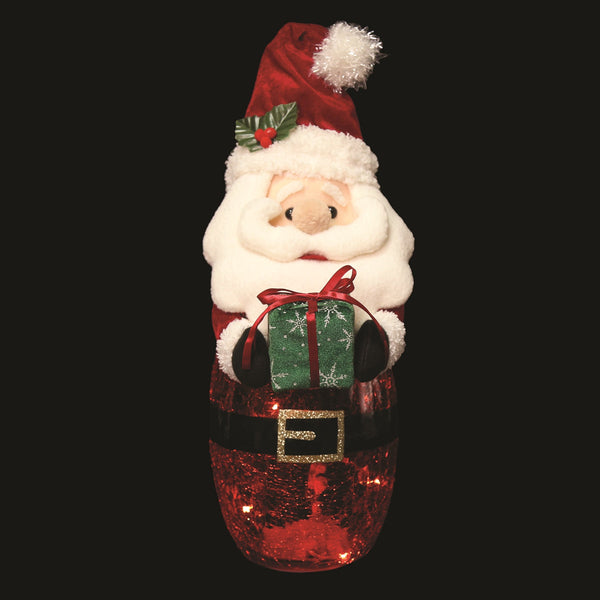 Straits LED Crackle Santa 44cm - DeWaldens Garden Centre