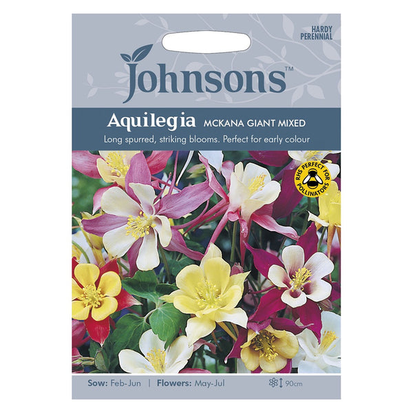 Johnsons Aquilegia Mckana Giant Mixed Seeds - DeWaldens Garden Centre