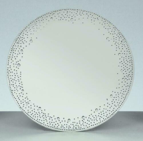 Premier 20cm Silver Mirror-Crystal | Perfect for candles | DeWaldens Garden Centre