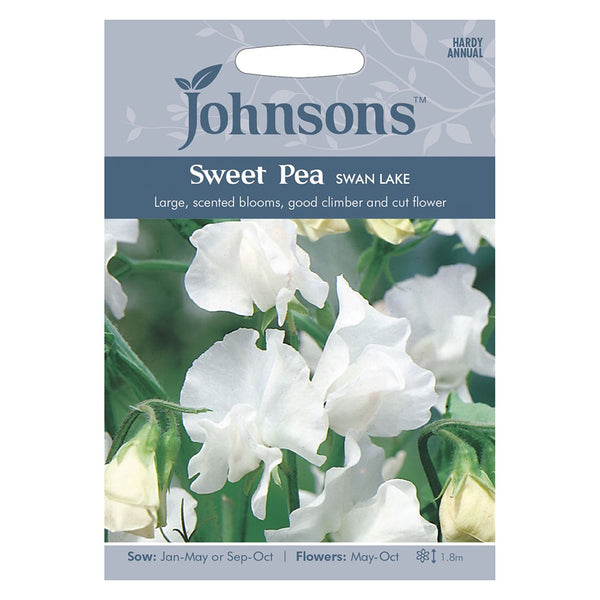 Johnsons Sweet Pea Swan Lake Seeds - DeWaldens Garden Centre