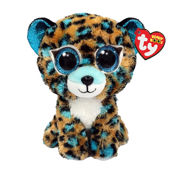 Ty Beanie Boos - Cobalt Blue Spotted Leopard - DeWaldens Garden Centre