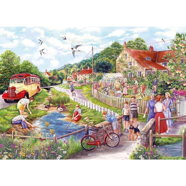 Gibsons 1000 Piece Jigsaw Puzzle - Summer by the Stream - DeWaldens Garden Centre