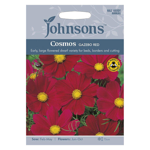 Johnsons Cosmos Gazebo Red Seeds - DeWaldens Garden Centre
