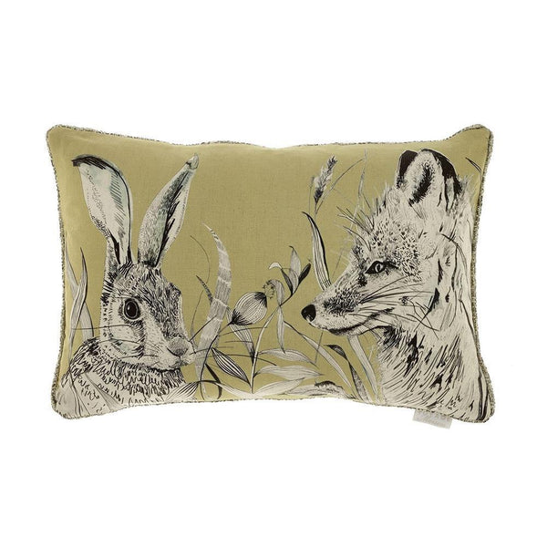 Voyage Hunt Mustard Cushion - DeWaldens Garden Centre