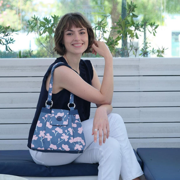 Earth Squared Spring Blossom Canvas Ava Bag - DeWaldens Garden Centre