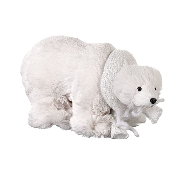 Heaven Sends Plush Polar Bear Decoration - DeWaldens Garden Centre