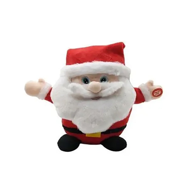 Festive 23cm Spinning And Singing Santa - DeWaldens Garden Centre