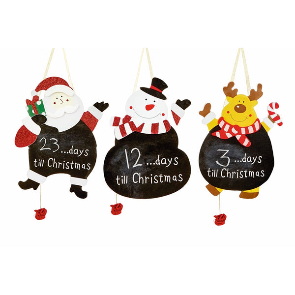 Premier 30cm Black Boards - Days To Xmas - DeWaldens Garden Centre