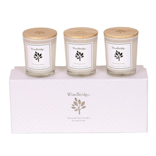 Woodbridge Set of 3 Soy Candles - DeWaldens Garden Centre