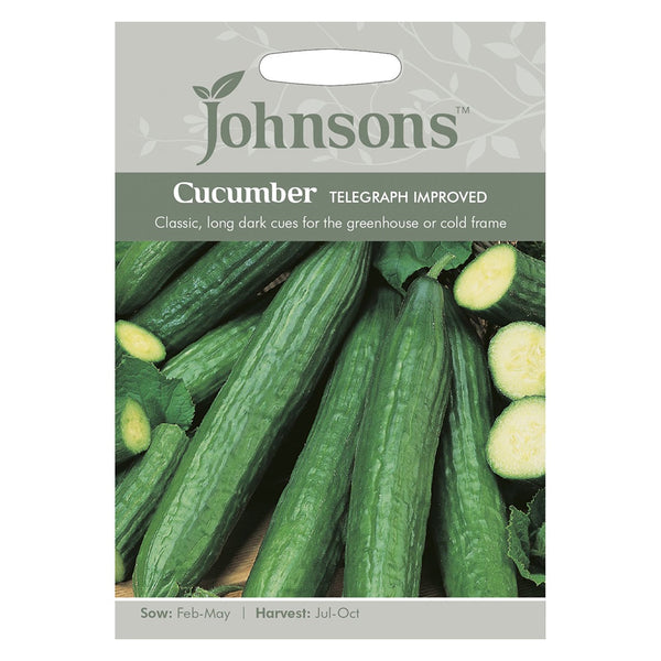 Johnsons Cucumber Telegraph Improved Seeds - DeWaldens Garden Centre