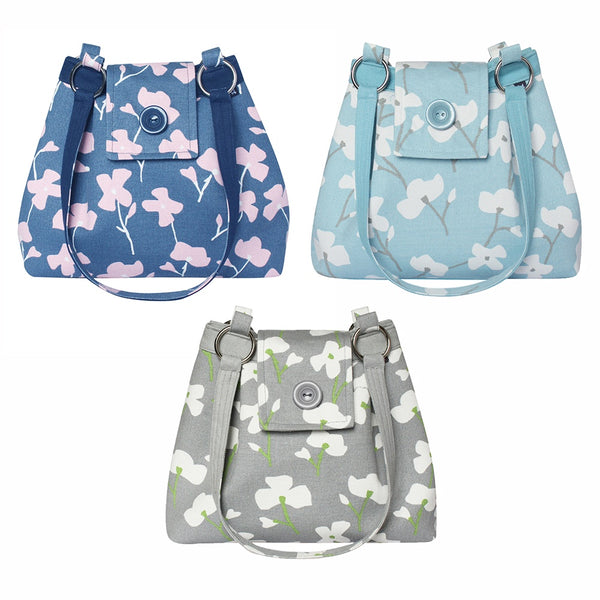 Earth Squared Spring Blossom Canvas Ava Bag - DeWaldens Garden Centre