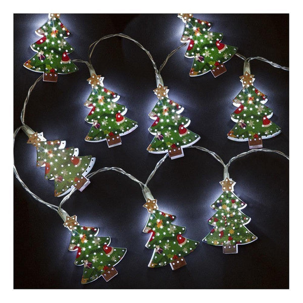 Snowtime 10 Iron Christmas Tree Shaped Lights - DeWaldens Garden Centre