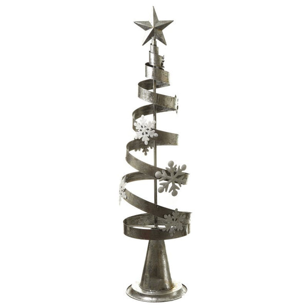 'Heaven Sends' Small Silver Spiral Christmas Tree - DeWaldens Garden Centre