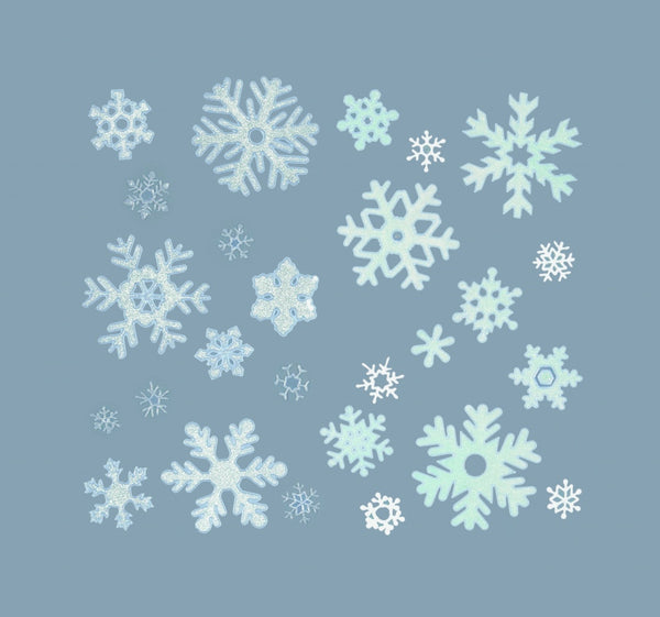 Premier 40cm Snowflake Window Sticker 2 Assorted - DeWaldens Garden Centre