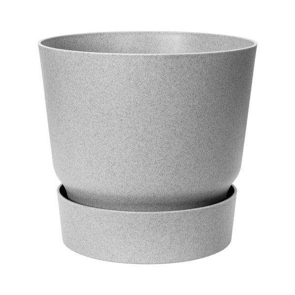 Elho Greenville Round Pot | Concrete Grey | DeWaldens Garden Centre