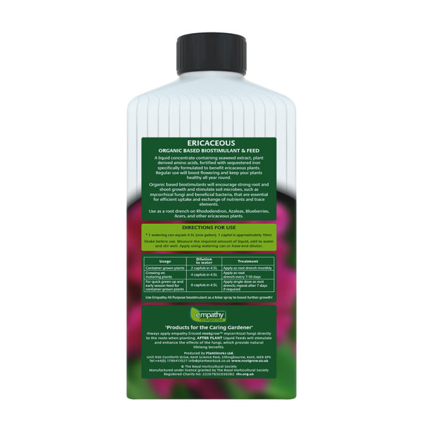 Empathy After Plant Ericaceous Feed Liquid 1L - DeWaldens Garden Centre
