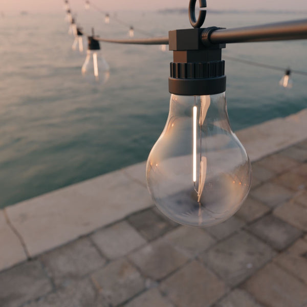 Edinburgh USB Solar Festoon Lights (Set Of 20) - DeWaldens Garden Centre