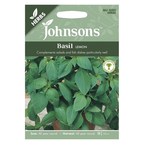 Johnsons Basil Lemon Seeds - DeWaldens Garden Centre