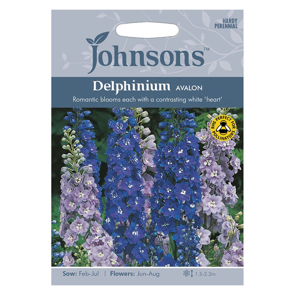 Johnsons Delphinium Avalon Seeds - DeWaldens Garden Centre