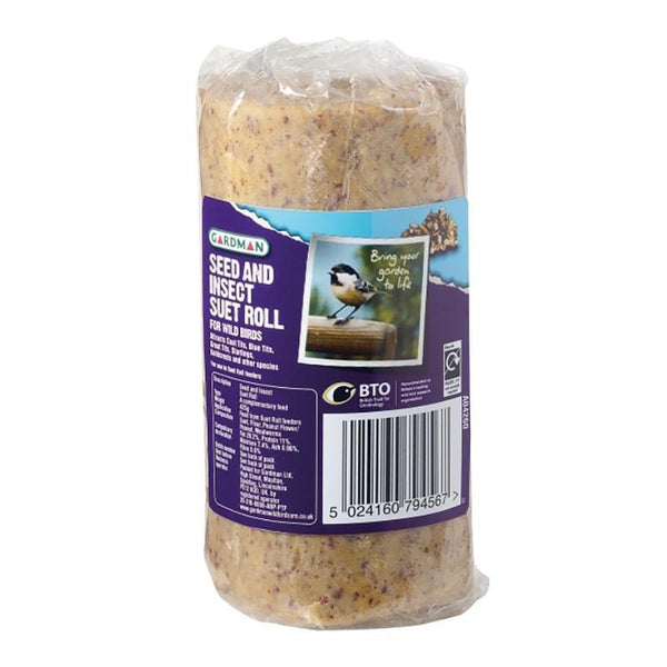 Gardman Seed & Insect Suet Roll - DeWaldens Garden Centre