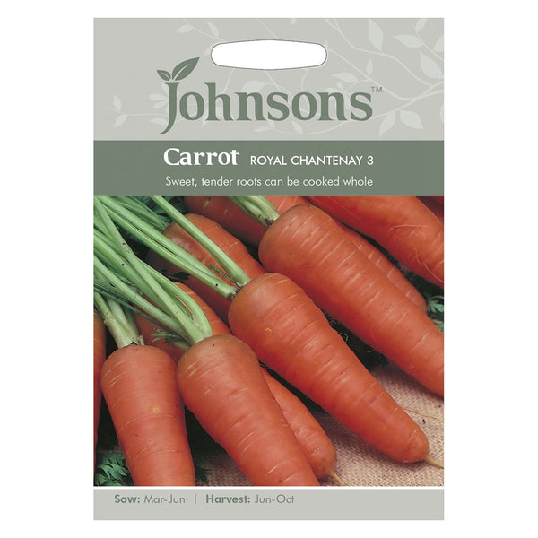 Johnsons Carrot Royal Chantenay 3 Seeds - DeWaldens Garden Centre