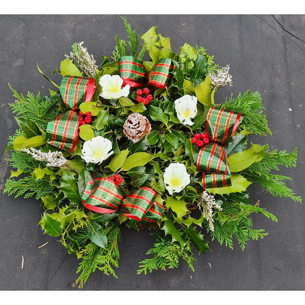 Scottish Grown Real Holly Wreaths - DeWaldens Garden Centre
