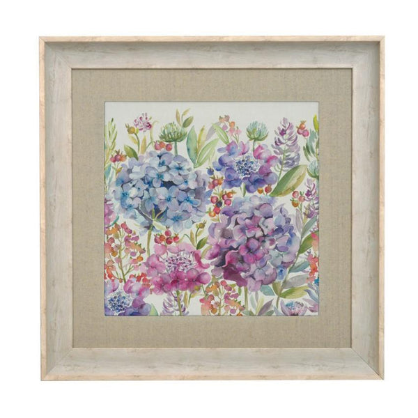 Voyage Framed Art Birch Hydrangea - DeWaldens Garden Centre