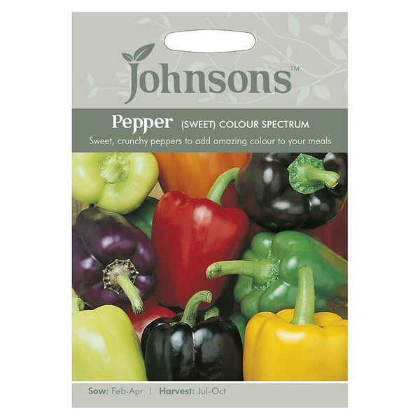 Johnsons Pepper (Sweet) Colour Spectrum Seeds - DeWaldens Garden Centre
