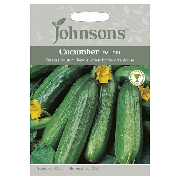 Johnsons Cucumber Emilie F1 Seeds - DeWaldens Garden Centre